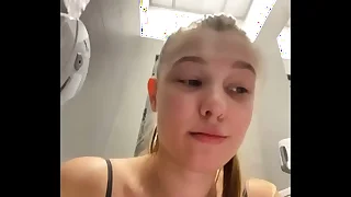 Squirting in the changing room